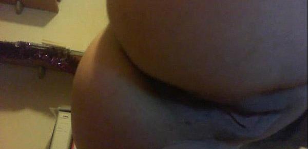  Webcam slut slaps tits and puts pens in pussy part 1